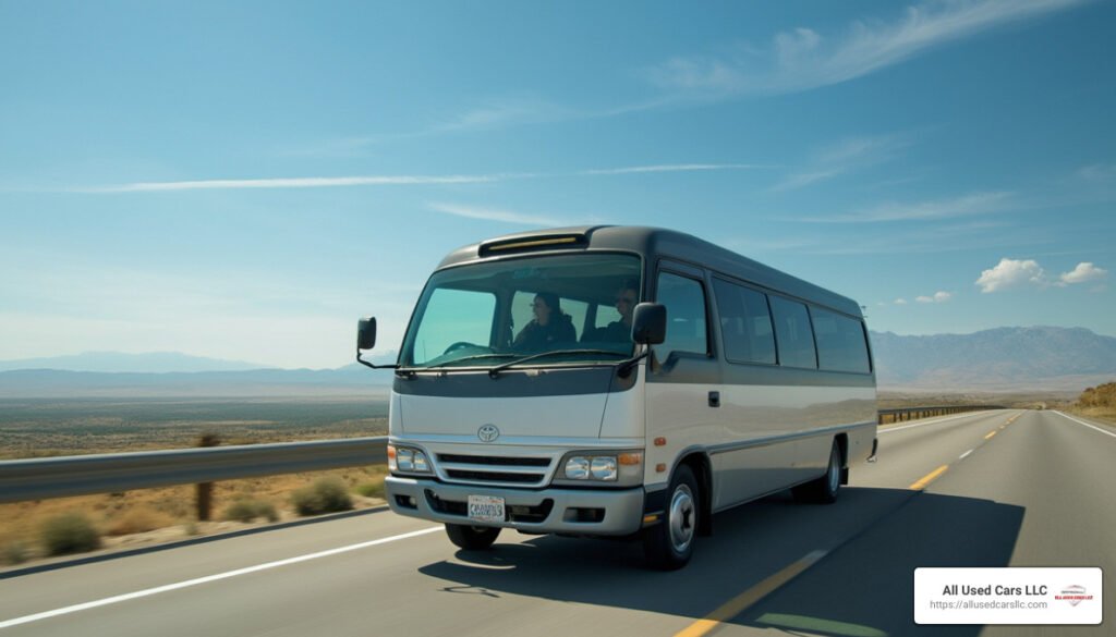 toyota coaster mini bus price in india